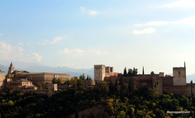 view of alhambra from albaicin