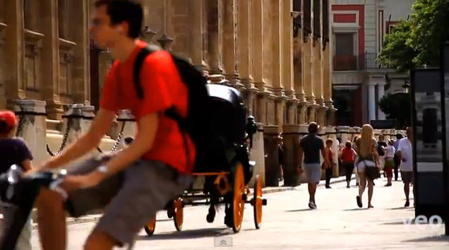 Seville bike and horse carriage
