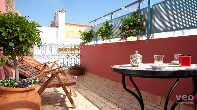 Louer un appartement touristique &agrave; S&eacute;ville Rue Mesón de los Caballeros S&eacute;ville