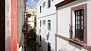 S&eacute;ville Appartement - View from the bedroom. The apartment building is located on a quiet pedestrian street.